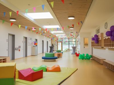 Ansicht vom Spielflur im Kindergarten des Kinnerhuus middenmang Veenhusen
