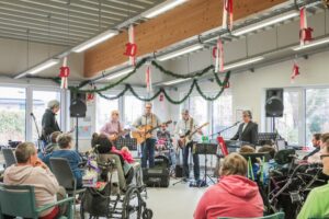obw-Band Randale gibt ein Konzert in der Werkstatt Friesland