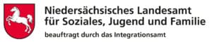 Logo vom Niedersächsischen Landesamt für Soziales, Jugend und Familie mit dem Zusatz Beauftragt für das Integrationsamt